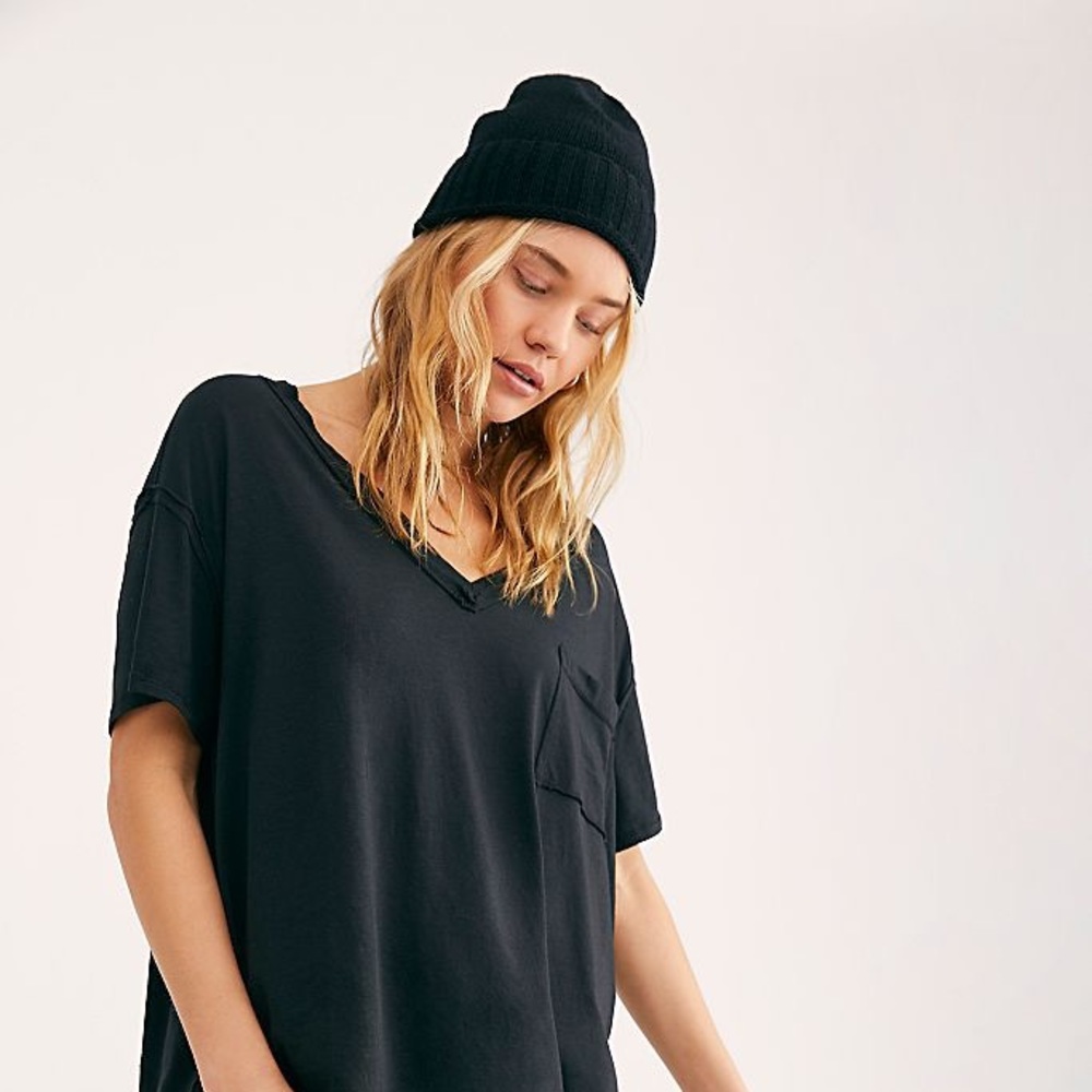 SOLD Free People Oversized V Neck with Pocket